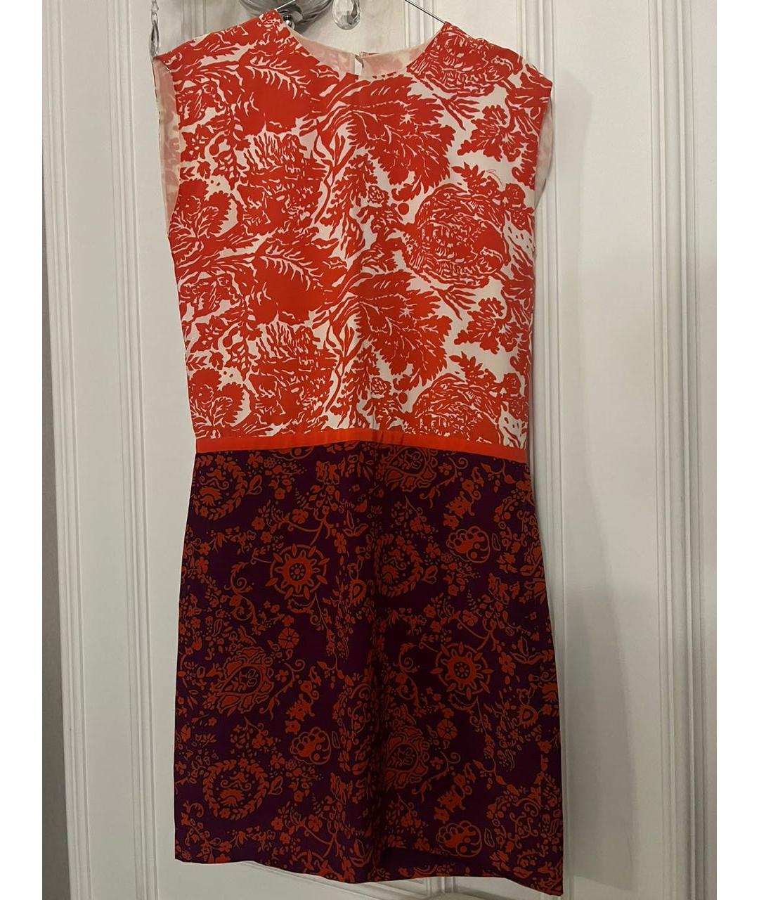 GUCCI Мульти шелковое коктейльное платье, фото 6