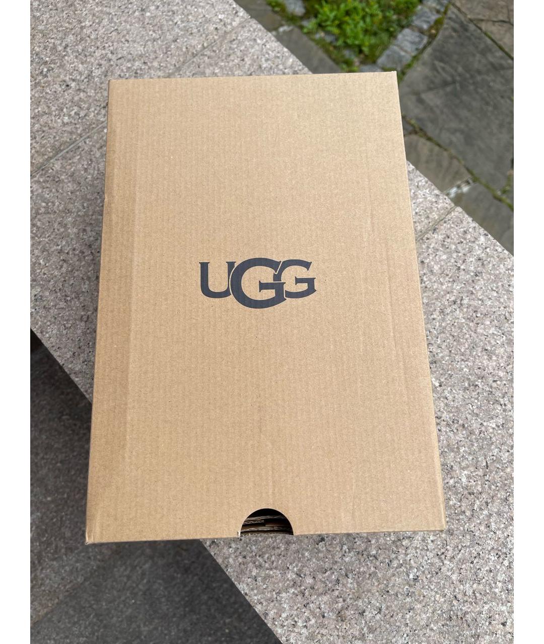 UGG AUSTRALIA Фиолетовые замшевые ботинки, фото 7
