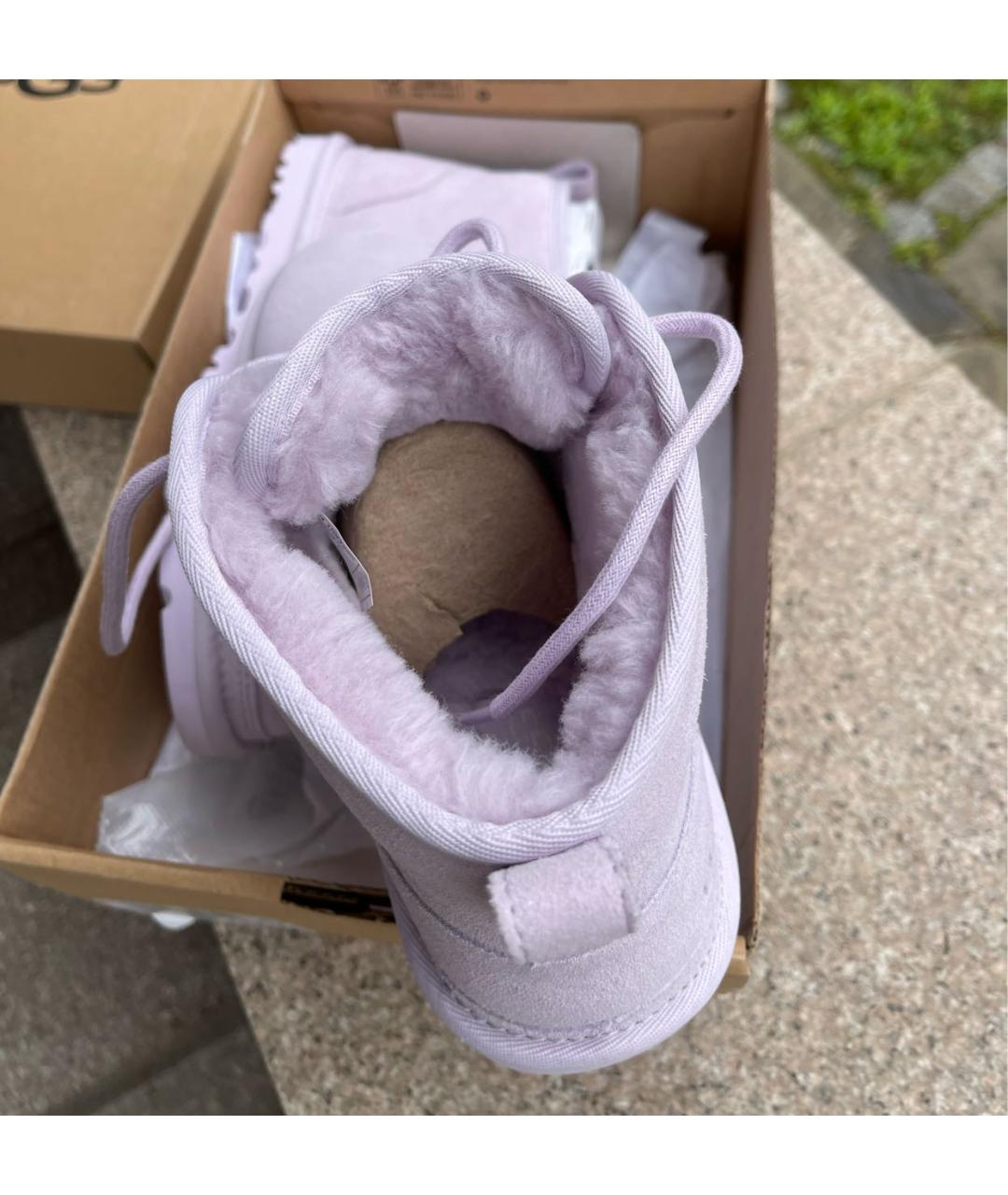 UGG AUSTRALIA Фиолетовые замшевые ботинки, фото 4