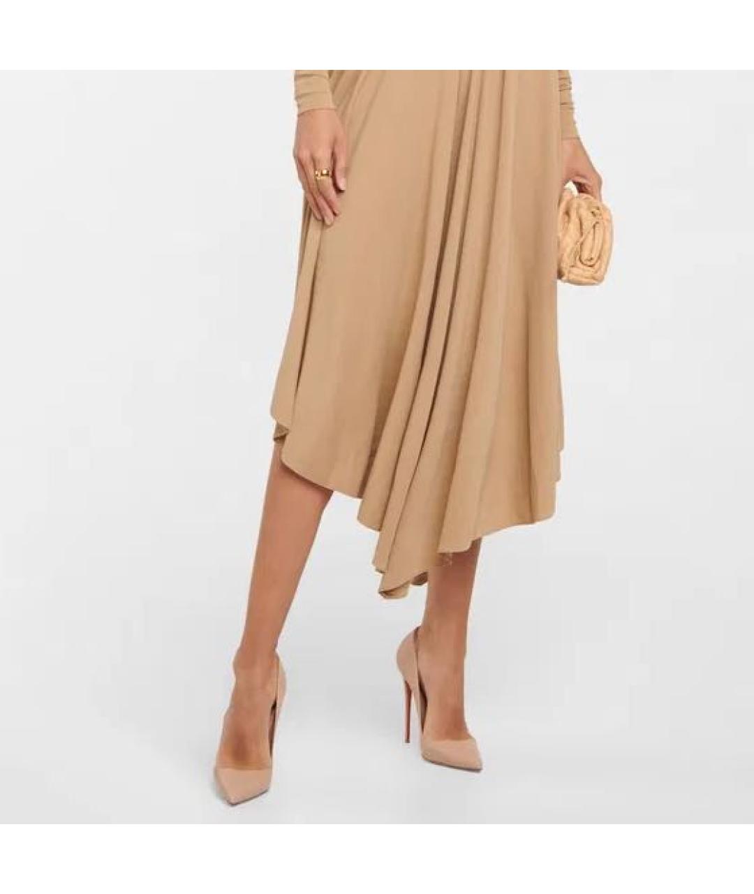 CHRISTIAN LOUBOUTIN Бежевые туфли из лакированной кожи, фото 7