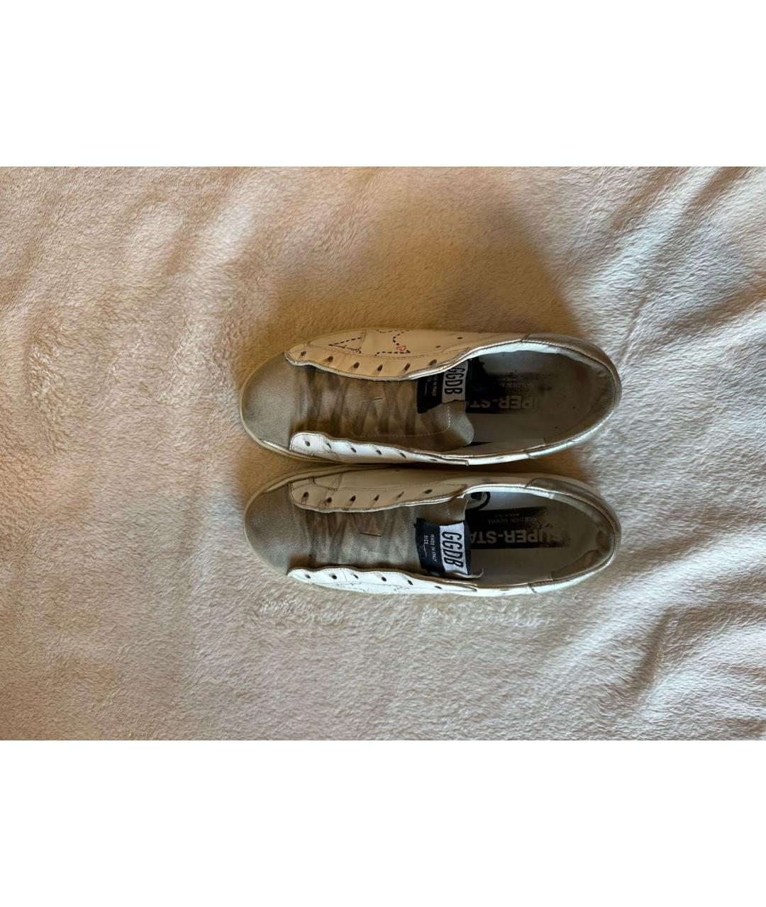 GOLDEN GOOSE DELUXE BRAND Белые кожаные кеды, фото 3