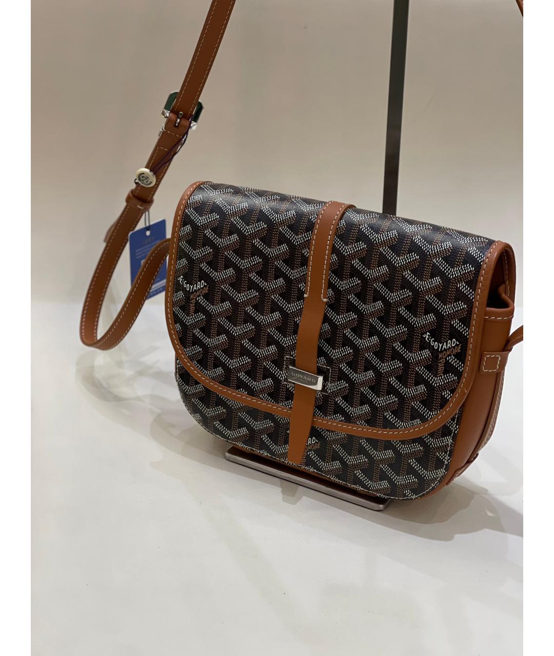 GOYARD Черная сумка через плечо из искусственной кожи, фото 10