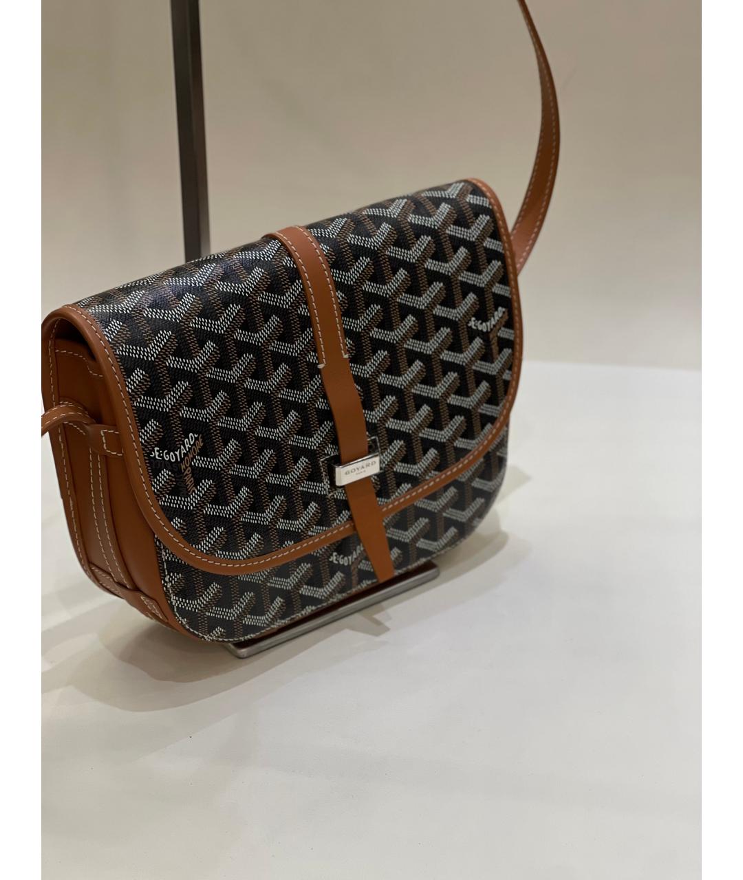 GOYARD Черная сумка через плечо из искусственной кожи, фото 2
