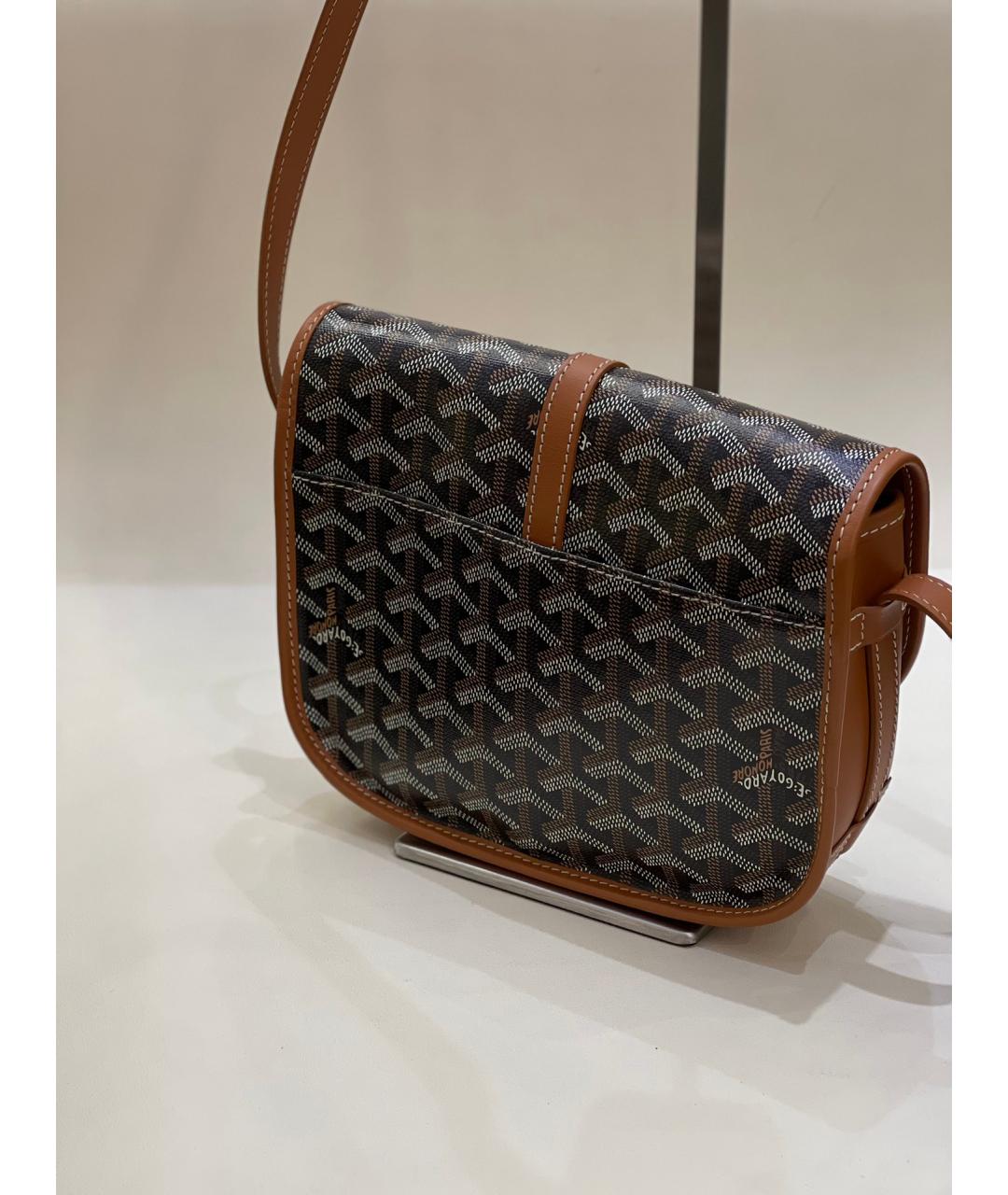 GOYARD Черная сумка через плечо из искусственной кожи, фото 3