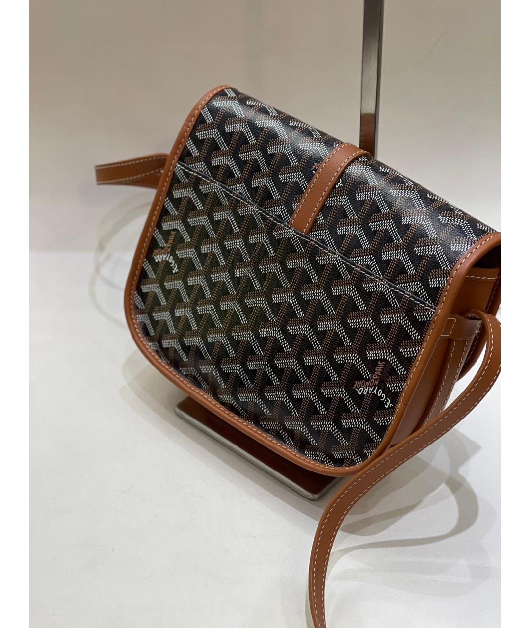 GOYARD Черная сумка через плечо из искусственной кожи, фото 8