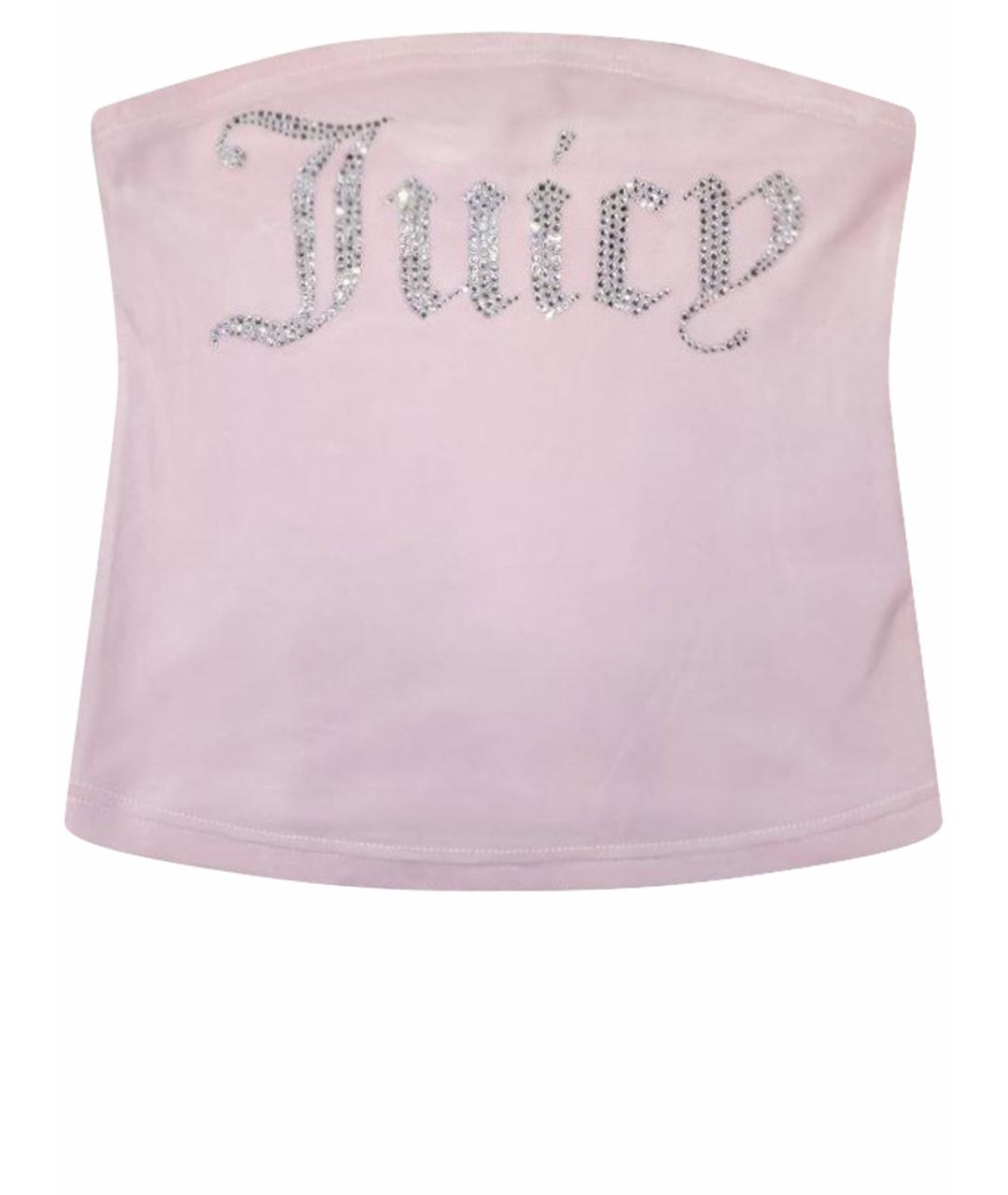 JUICY COUTURE Розовая полиэстеровая майка, фото 1