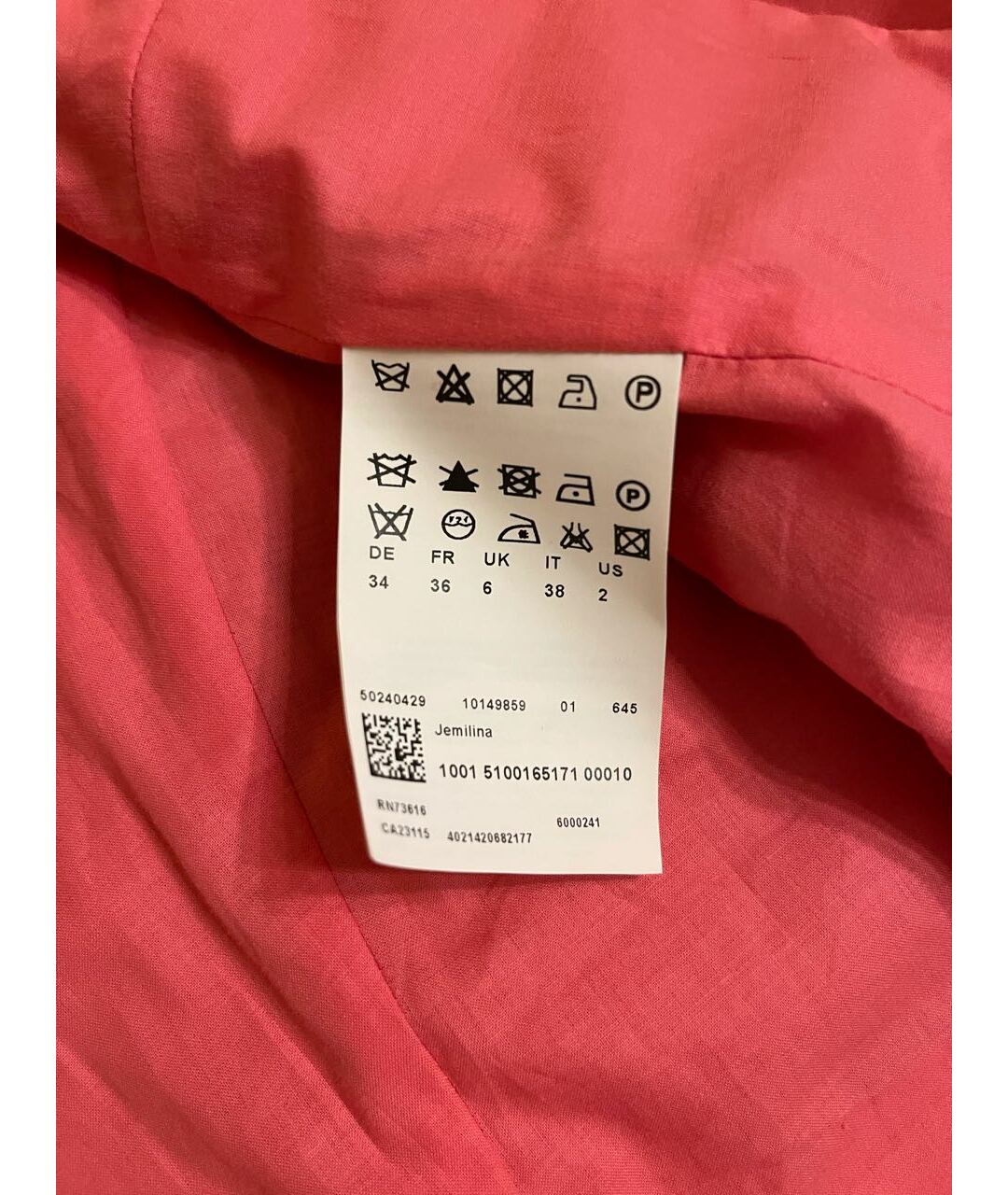 HUGO BOSS Розовый хлопковый жакет/пиджак, фото 3