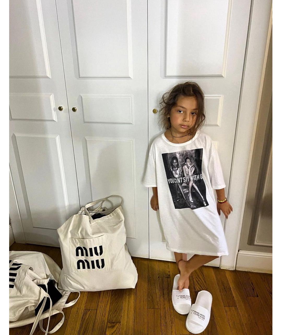 MIU MIU Бежевая хлопковая сумка тоут, фото 7