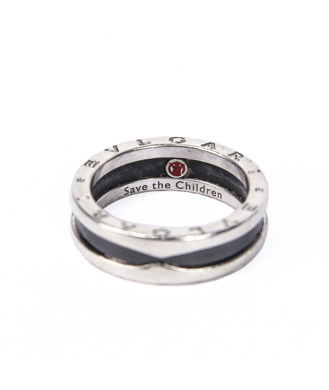 BULGARI Серое серебряное кольцо, фото 1