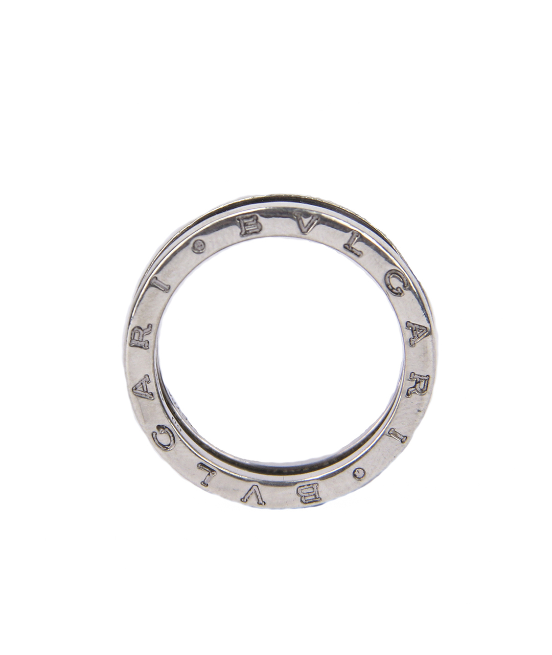 BULGARI Серое серебряное кольцо, фото 2