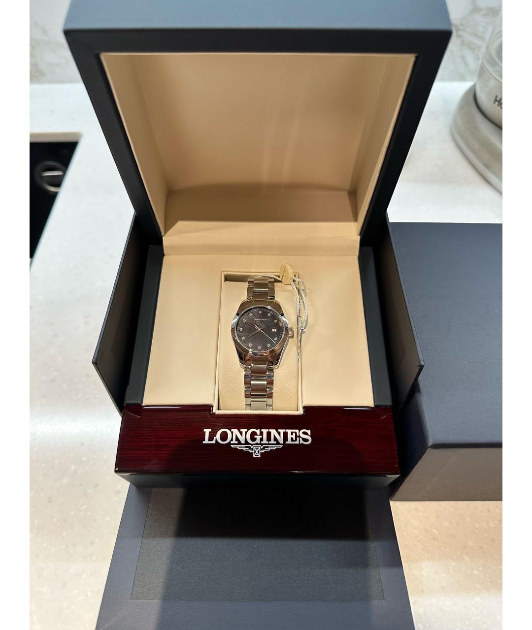 LONGINES Серебряные металлические часы, фото 3