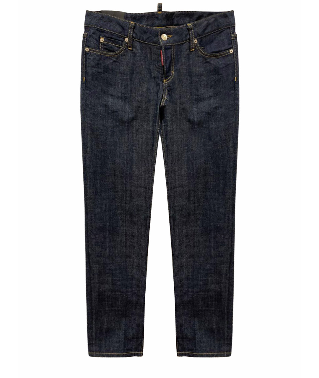 DSQUARED2 Темно-синие хлопковые джинсы слим, фото 1