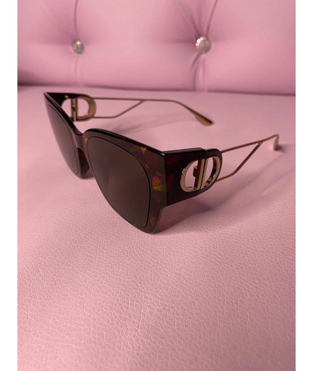 CHRISTIAN DIOR PRE-OWNED Коричневые пластиковые солнцезащитные очки, фото 5