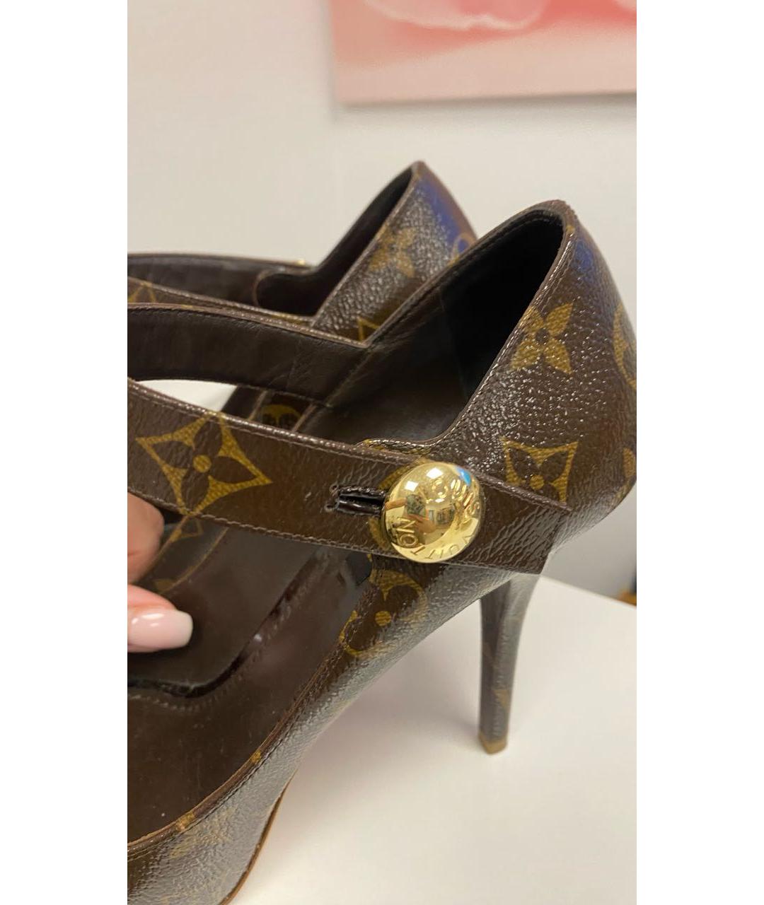 LOUIS VUITTON Коричневые туфли, фото 7