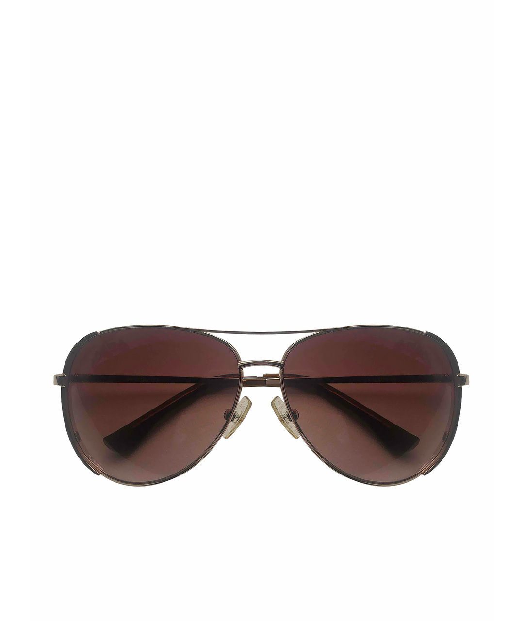 MICHAEL KORS Коричневые металлические солнцезащитные очки, фото 1