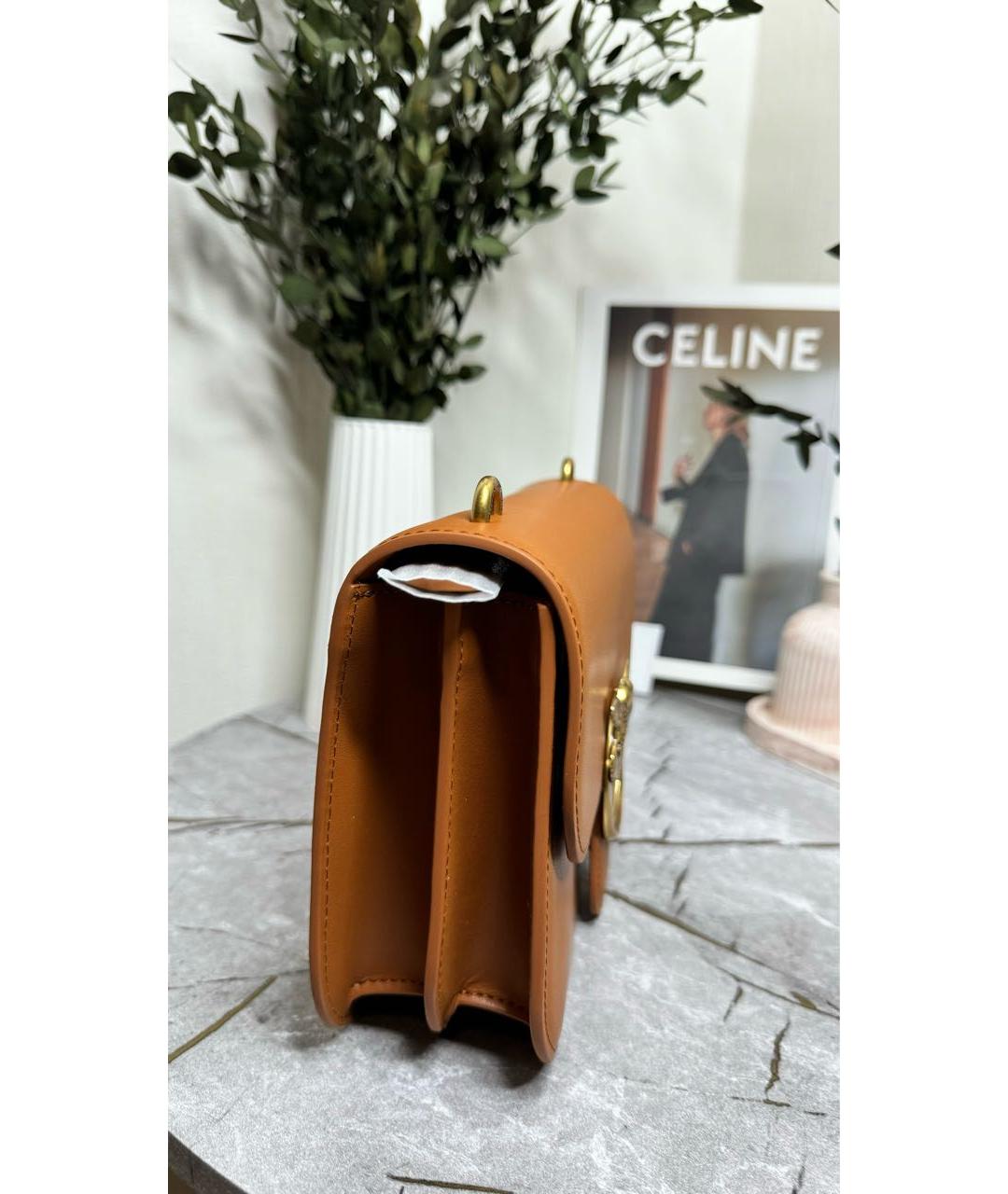 PINKO Коричневая кожаная сумка через плечо, фото 2