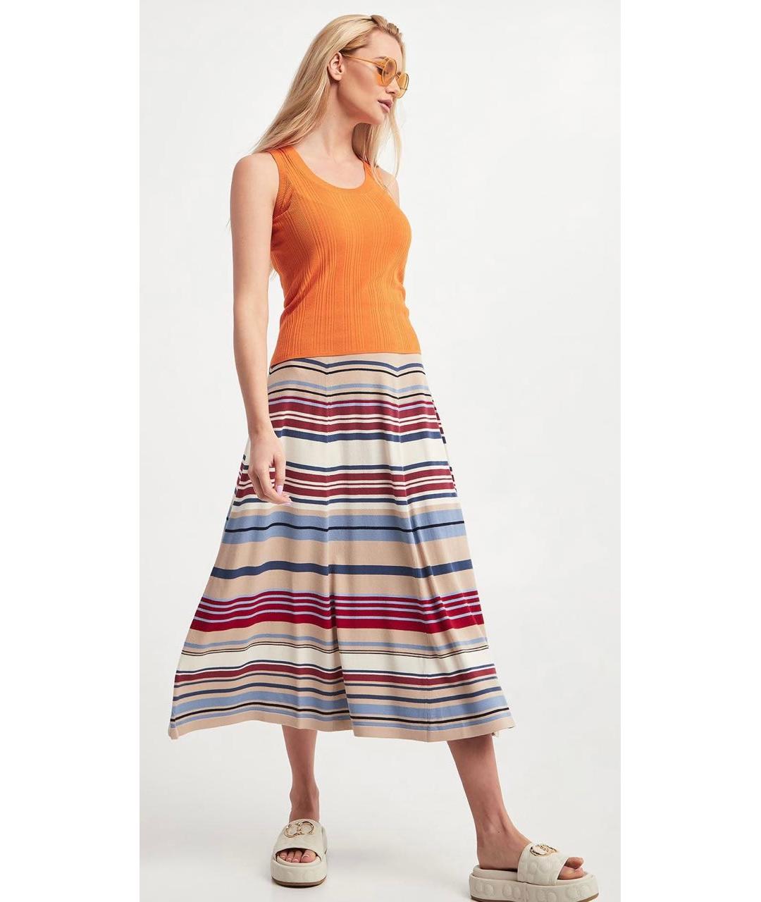 WEEKEND MAX MARA Оранжевая вискозная майка, фото 8