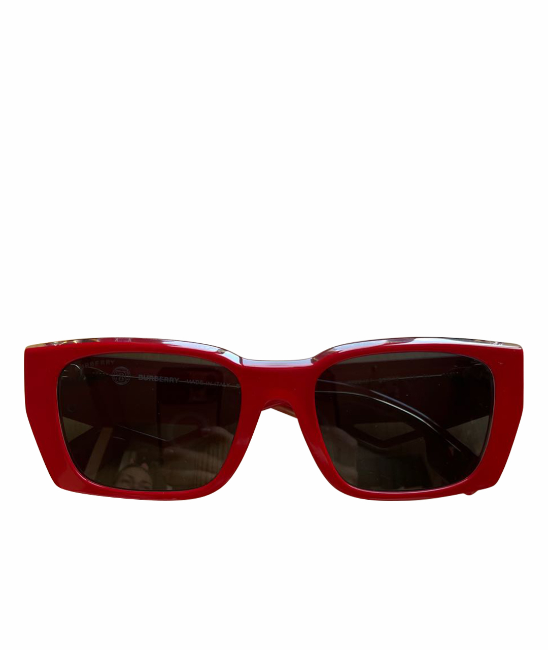 GIVENCHY Красные пластиковые солнцезащитные очки, фото 1