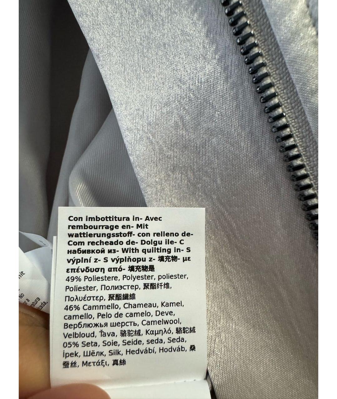 MAX MARA Серебряная ацетатная куртка, фото 6
