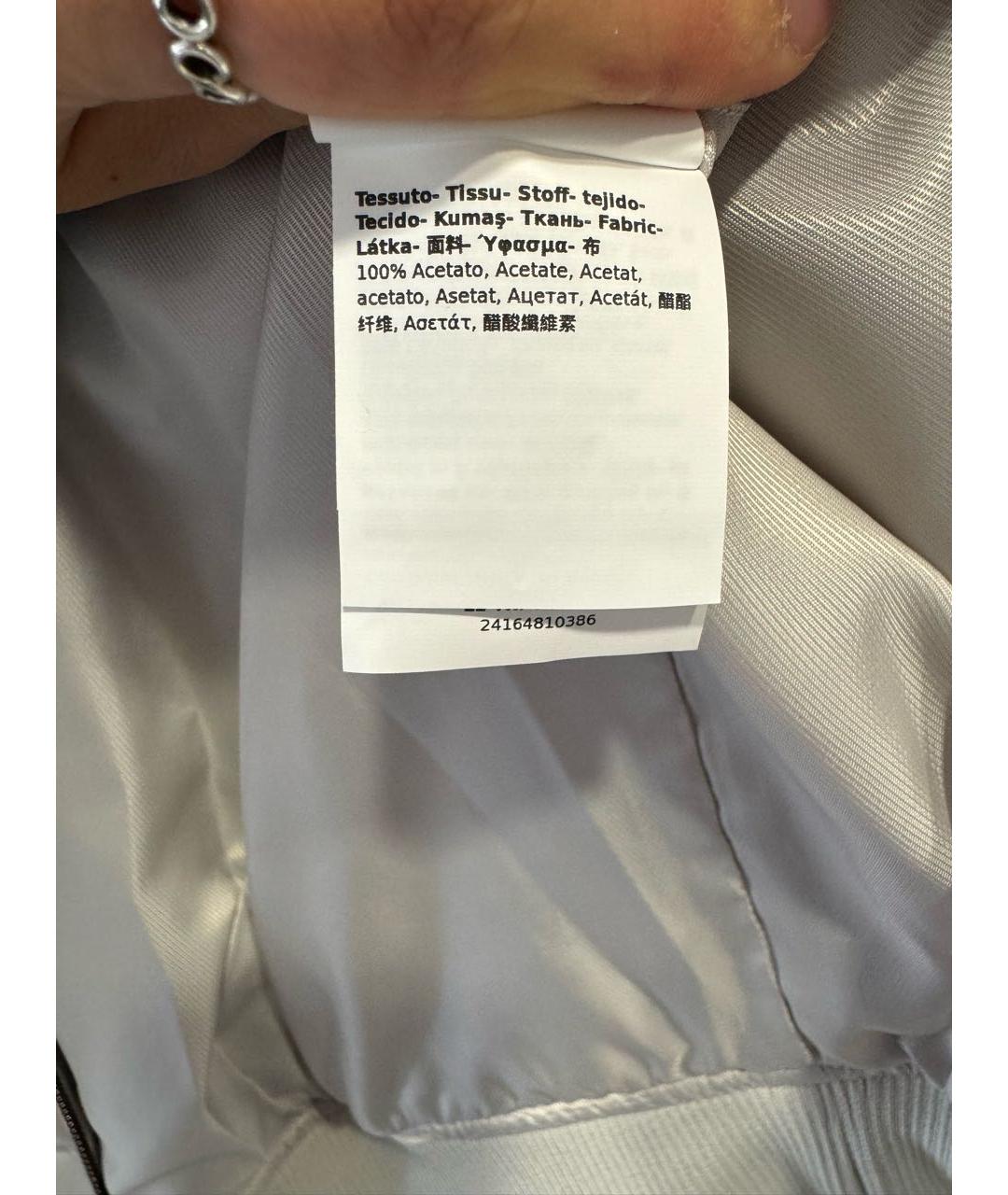 MAX MARA Серебряная ацетатная куртка, фото 7