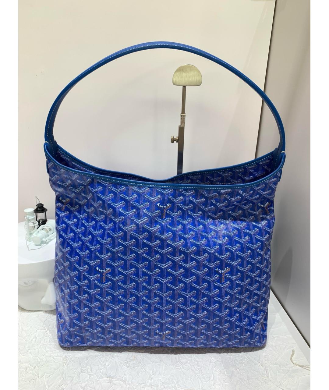 GOYARD Голубая сумка через плечо из искусственной кожи, фото 2