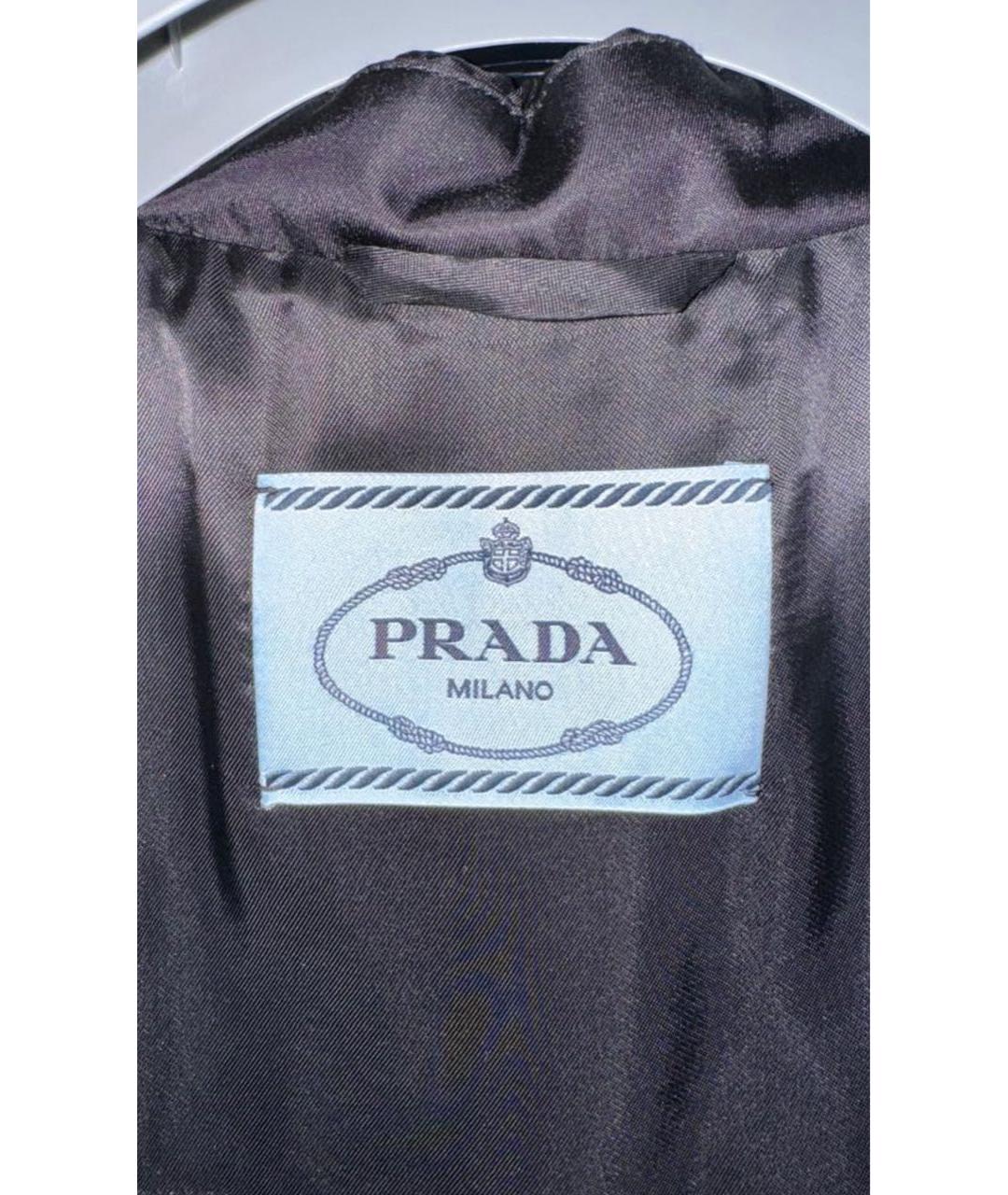 PRADA Черное пальто, фото 4