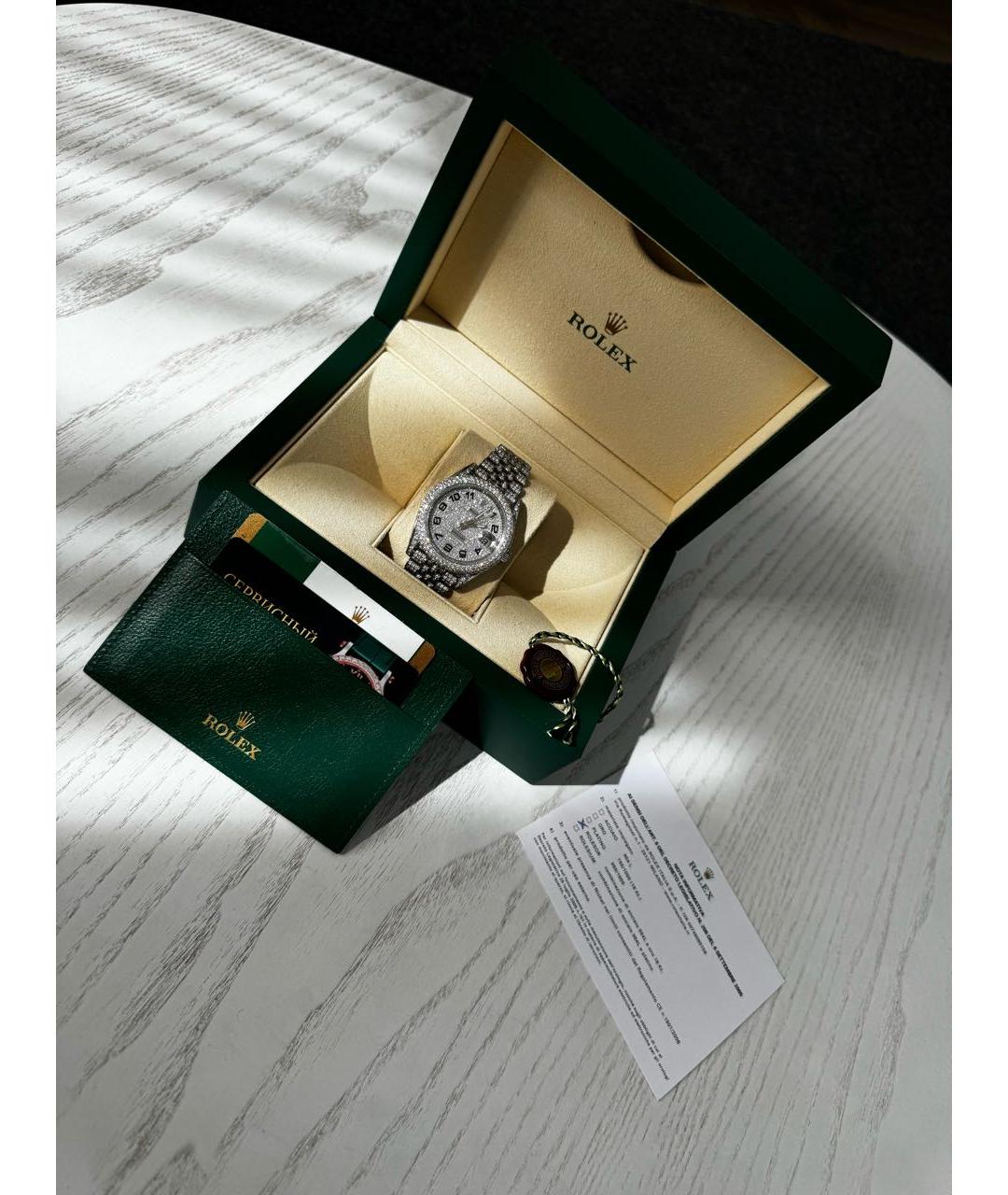 ROLEX Серебряные часы, фото 4