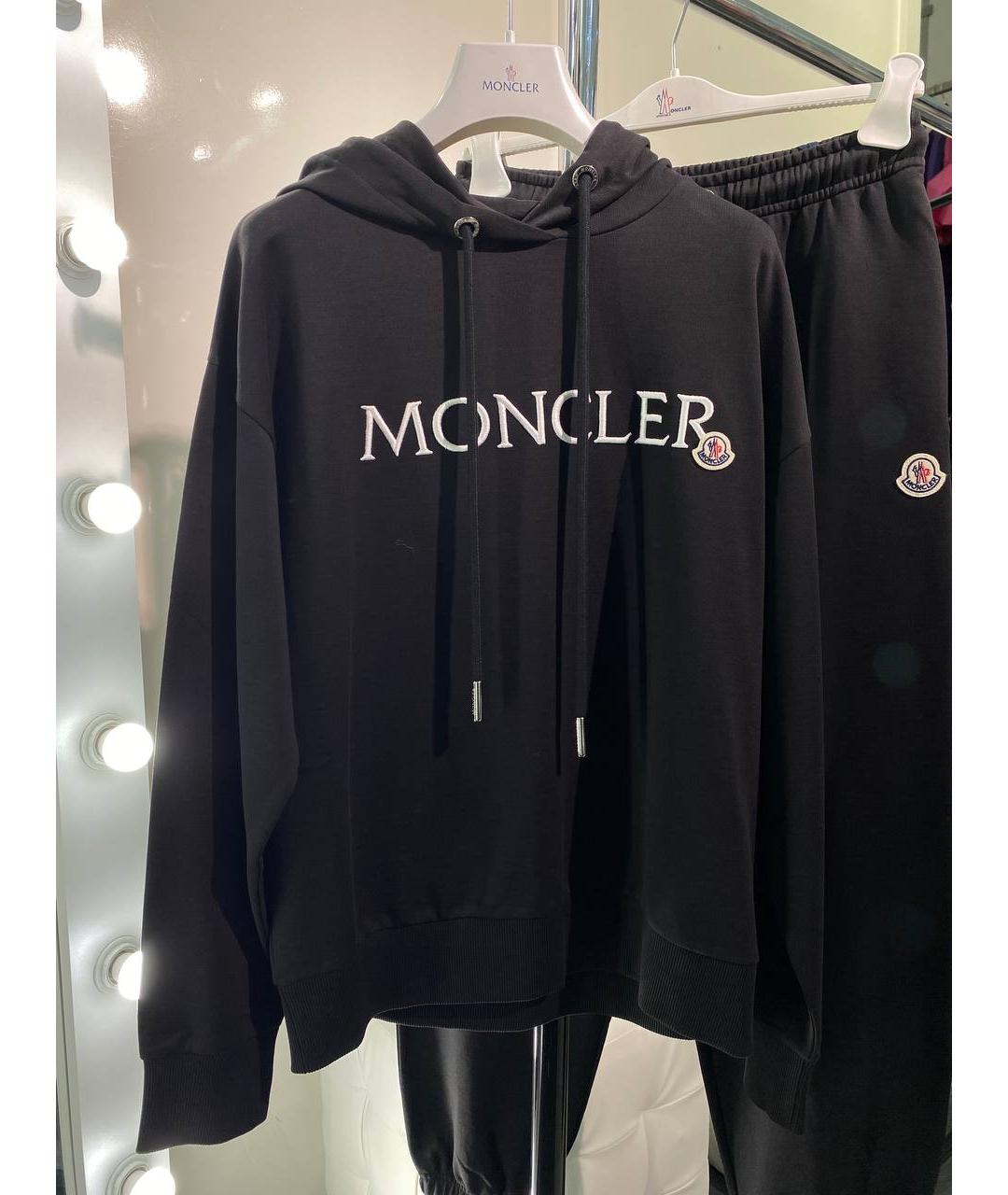 MONCLER Черный хлопковый спортивные костюмы, фото 5