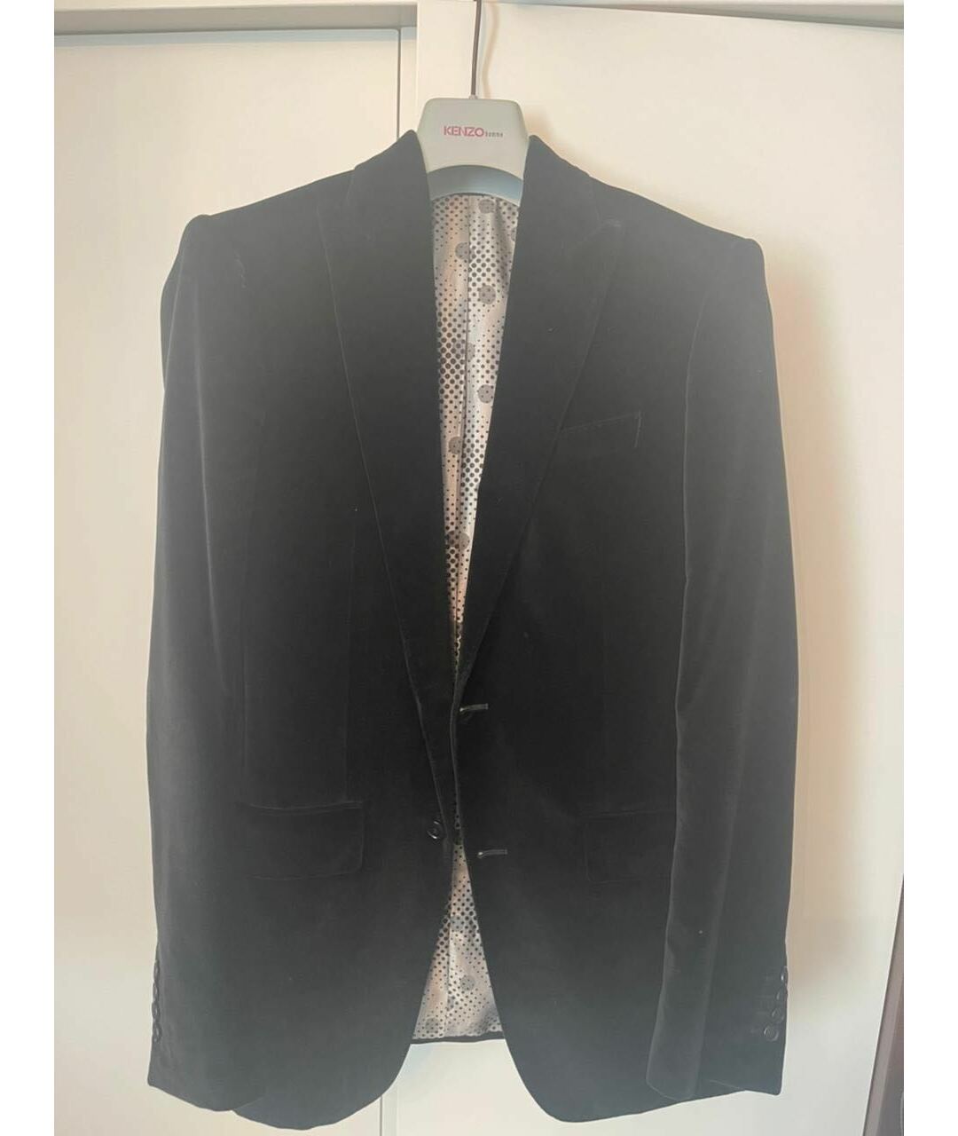 KENZO Черный бархатный пиджак, фото 5