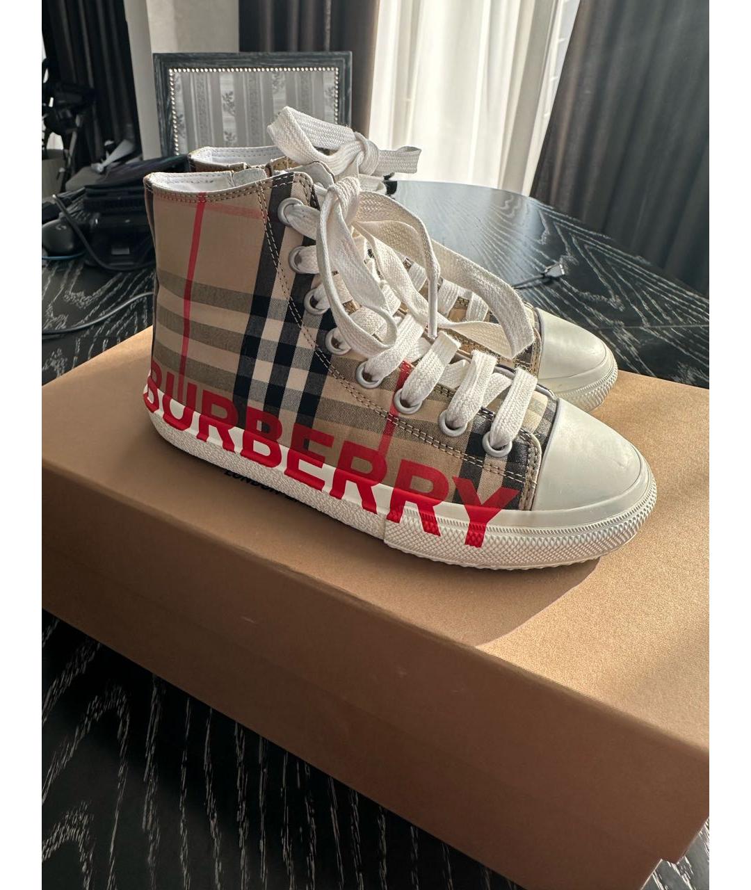 BURBERRY Мульти кеды, фото 4