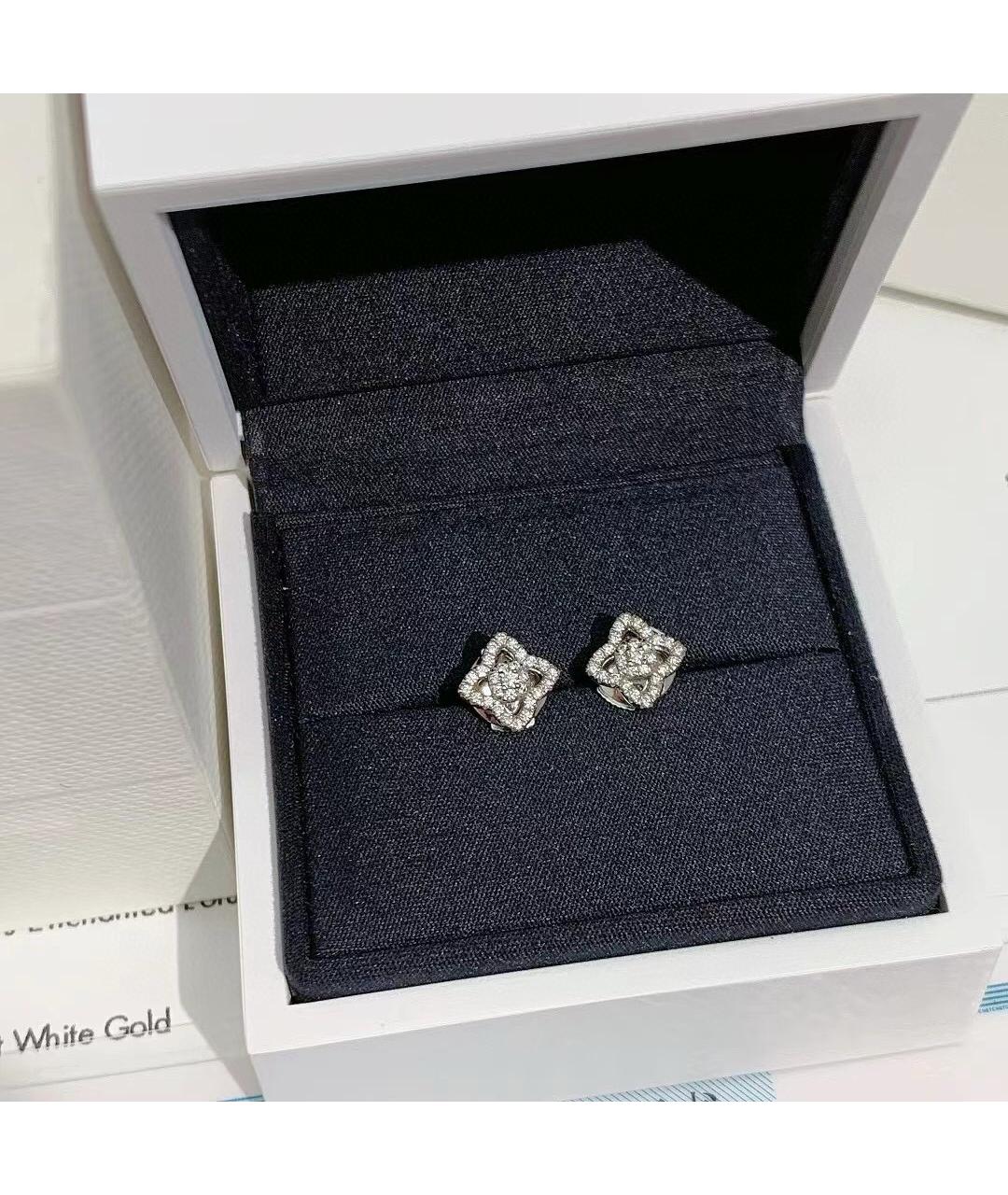 DE BEERS Белые серьги из белого золота, фото 6