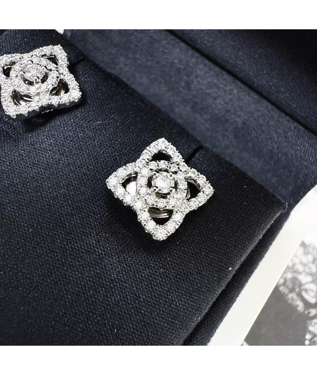 DE BEERS Белые серьги из белого золота, фото 4