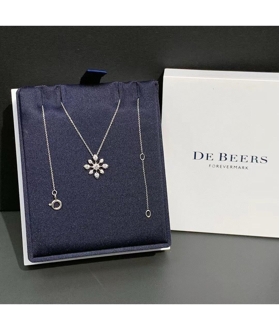 DE BEERS Белое колье из белого золота, фото 9