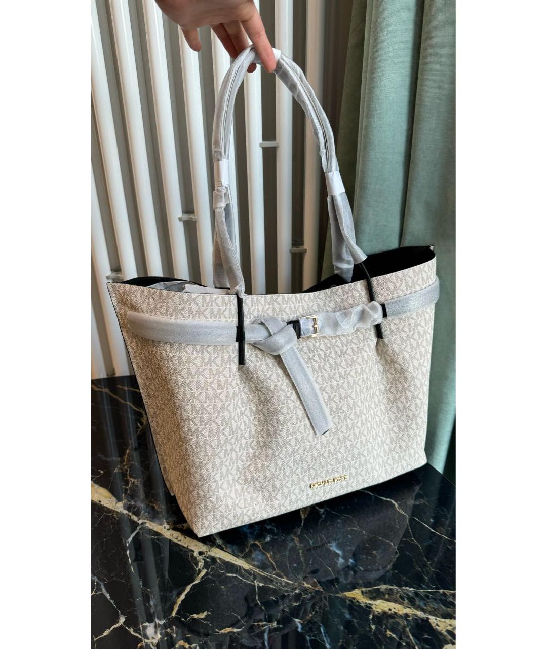 MICHAEL KORS Бежевая сумка тоут, фото 8