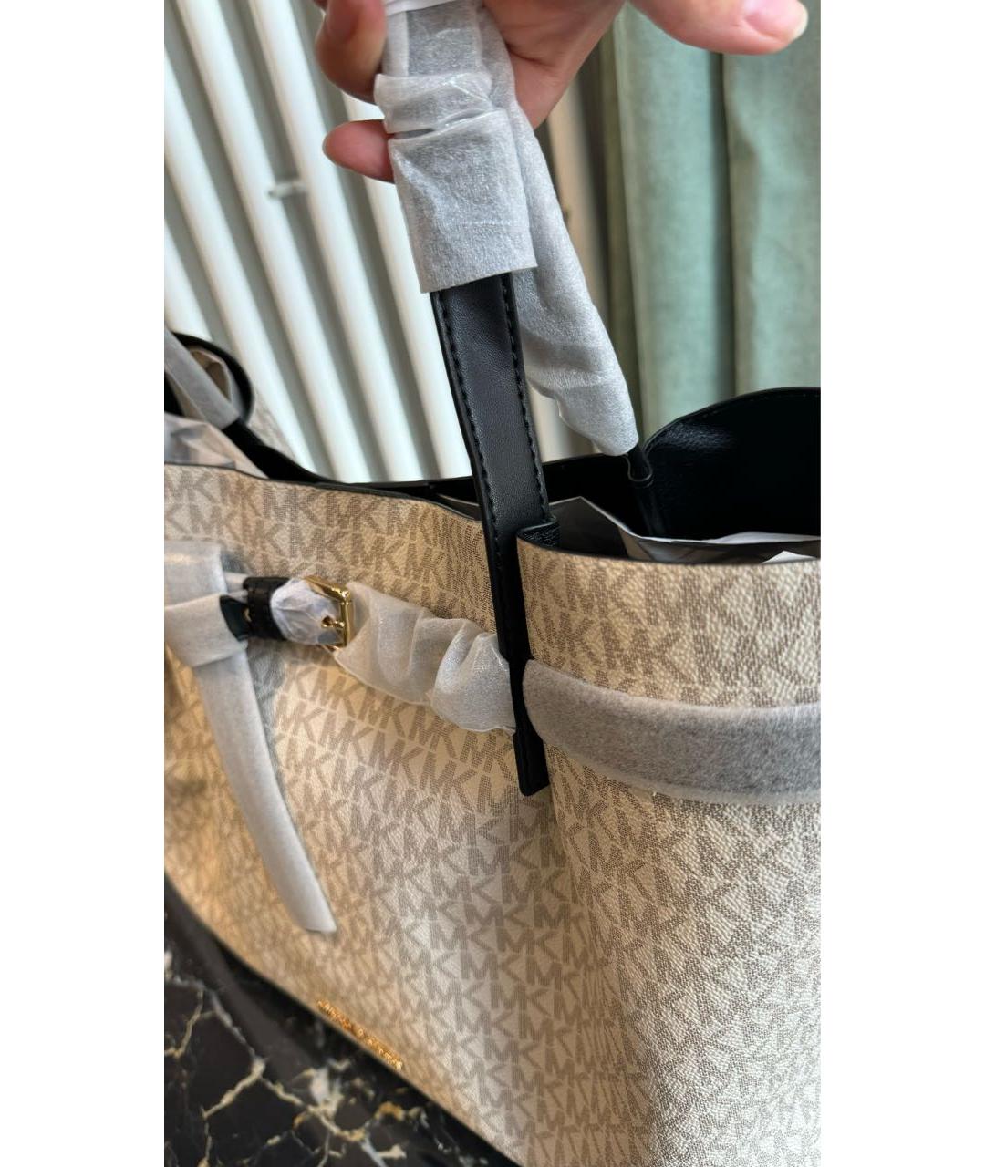 MICHAEL KORS Бежевая сумка тоут, фото 7