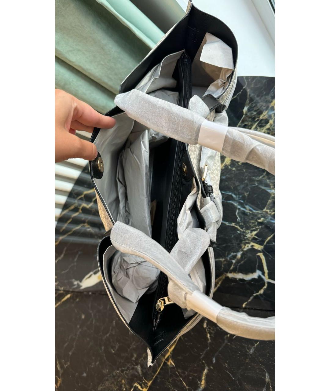 MICHAEL KORS Бежевая сумка тоут, фото 4