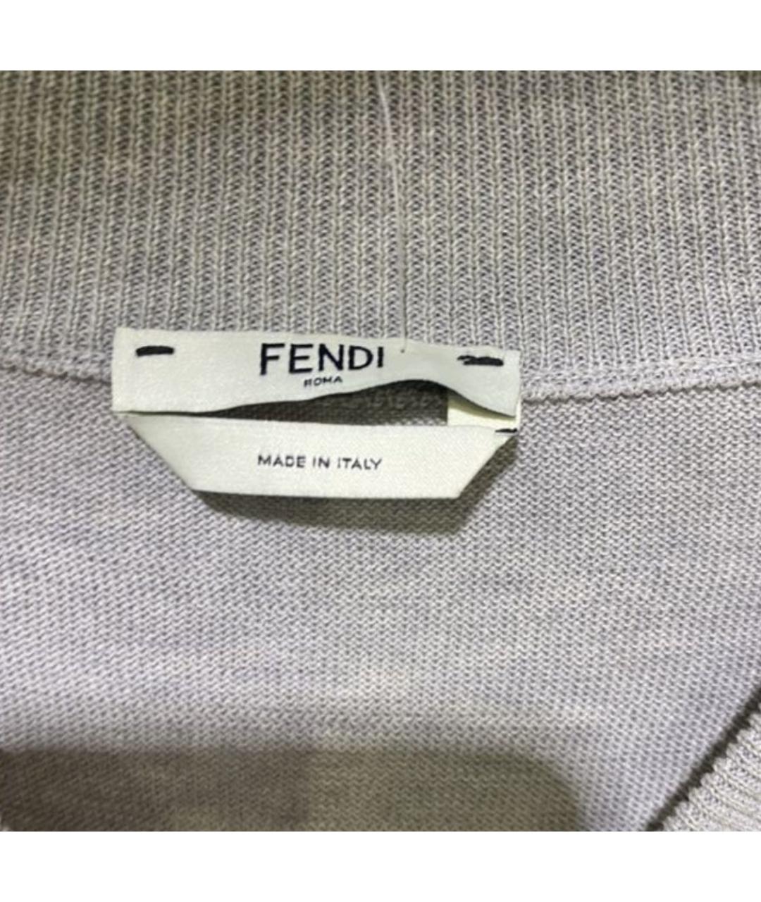 FENDI Серое повседневное платье, фото 5