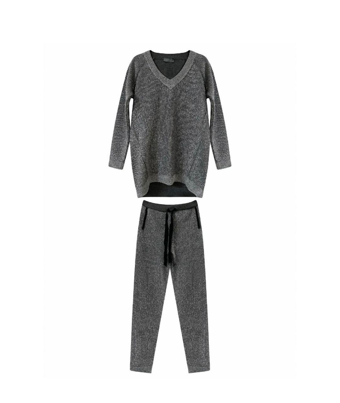 GRAVITEIGHT Серебрянный шерстяной костюм с брюками, фото 7