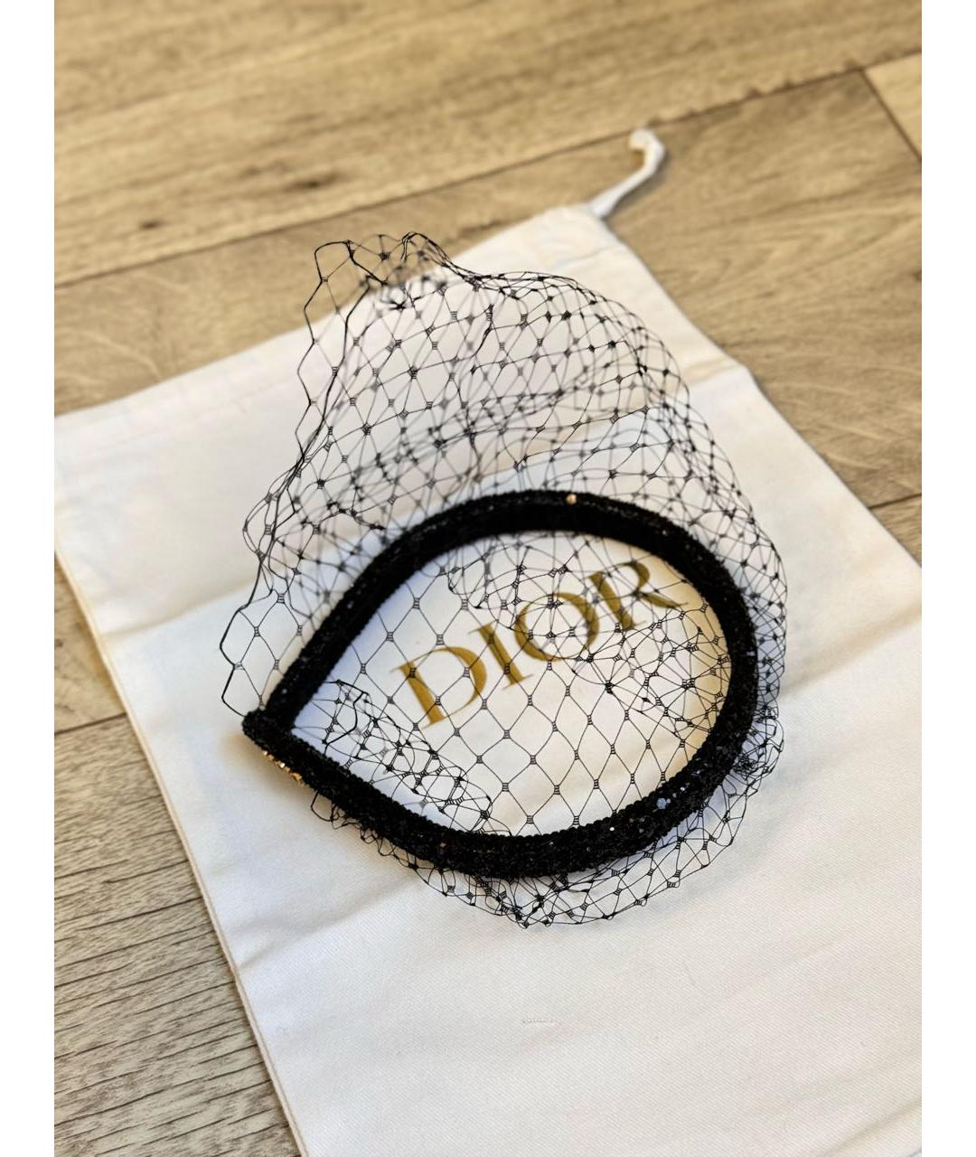 CHRISTIAN DIOR Черный ободок, фото 4