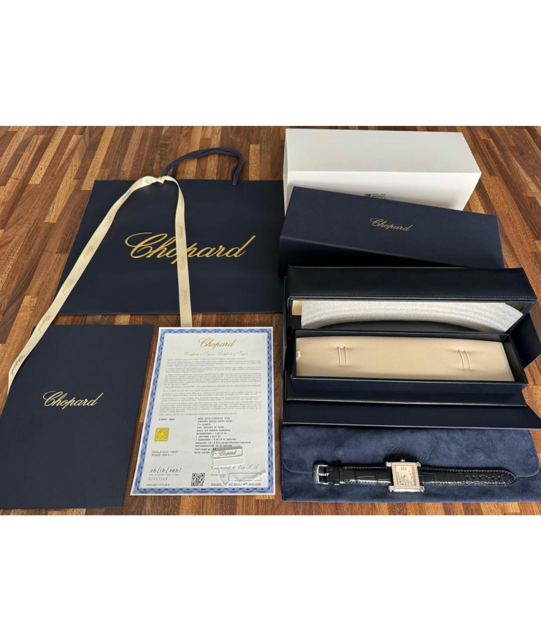 CHOPARD Золотые часы из розового золота, фото 8