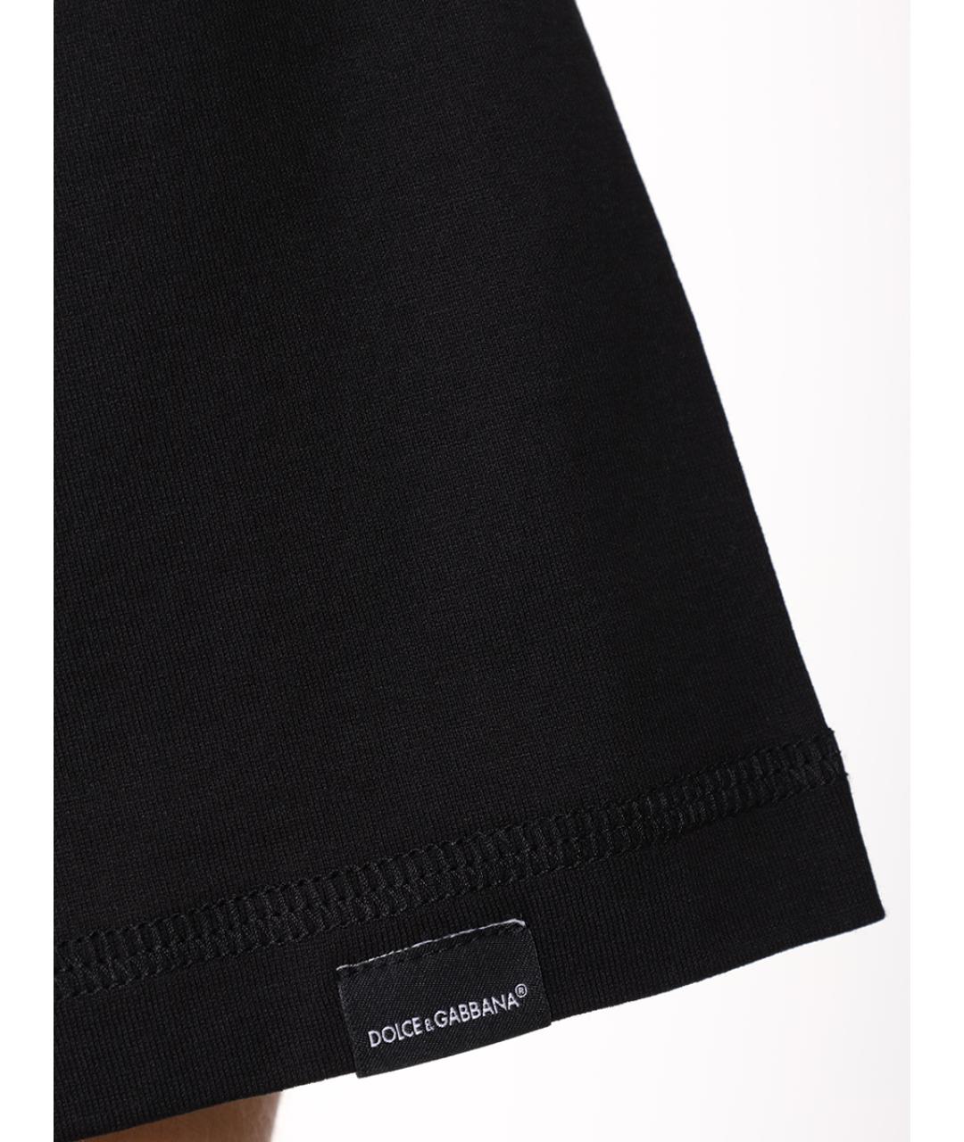 DOLCE&GABBANA Черное поло с длинным рукавом, фото 6