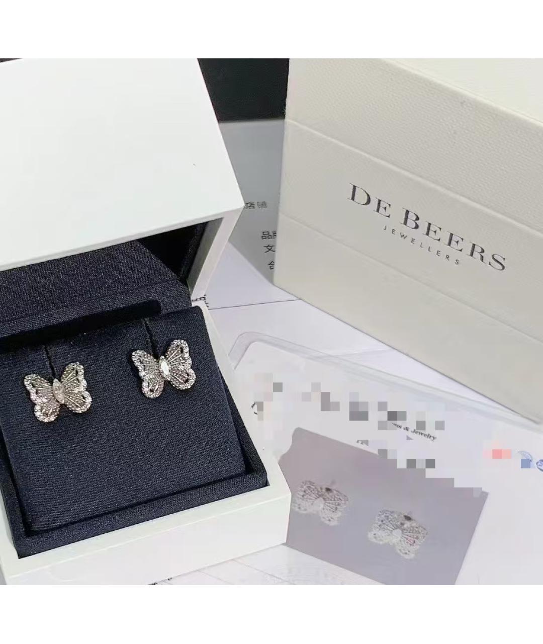 DE BEERS Серьги из белого золота, фото 3