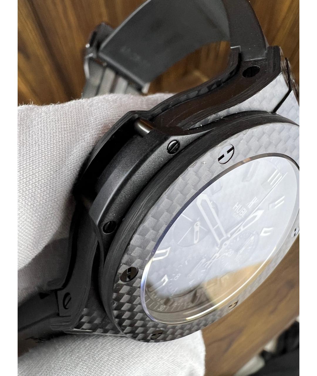 HUBLOT Черные карбоновые часы, фото 4