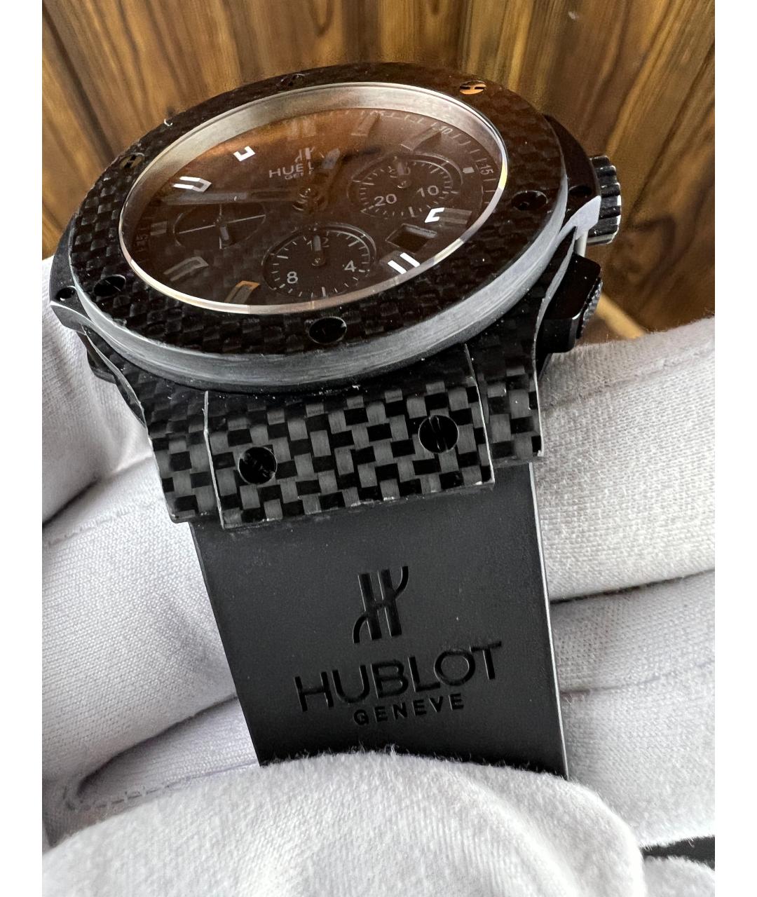 HUBLOT Черные карбоновые часы, фото 6
