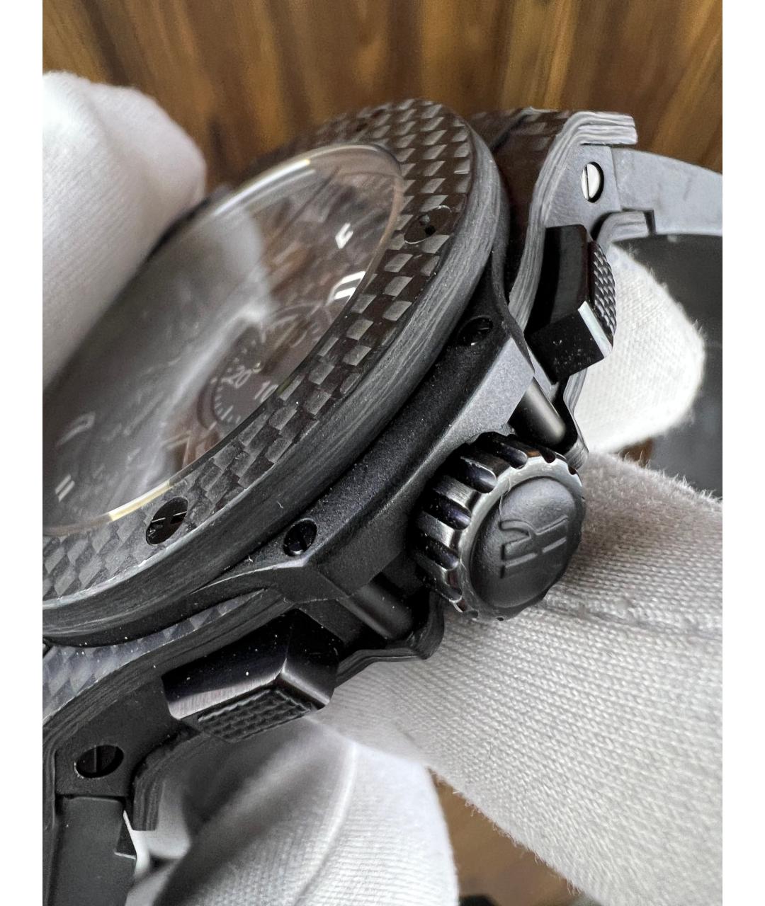 HUBLOT Черные карбоновые часы, фото 3