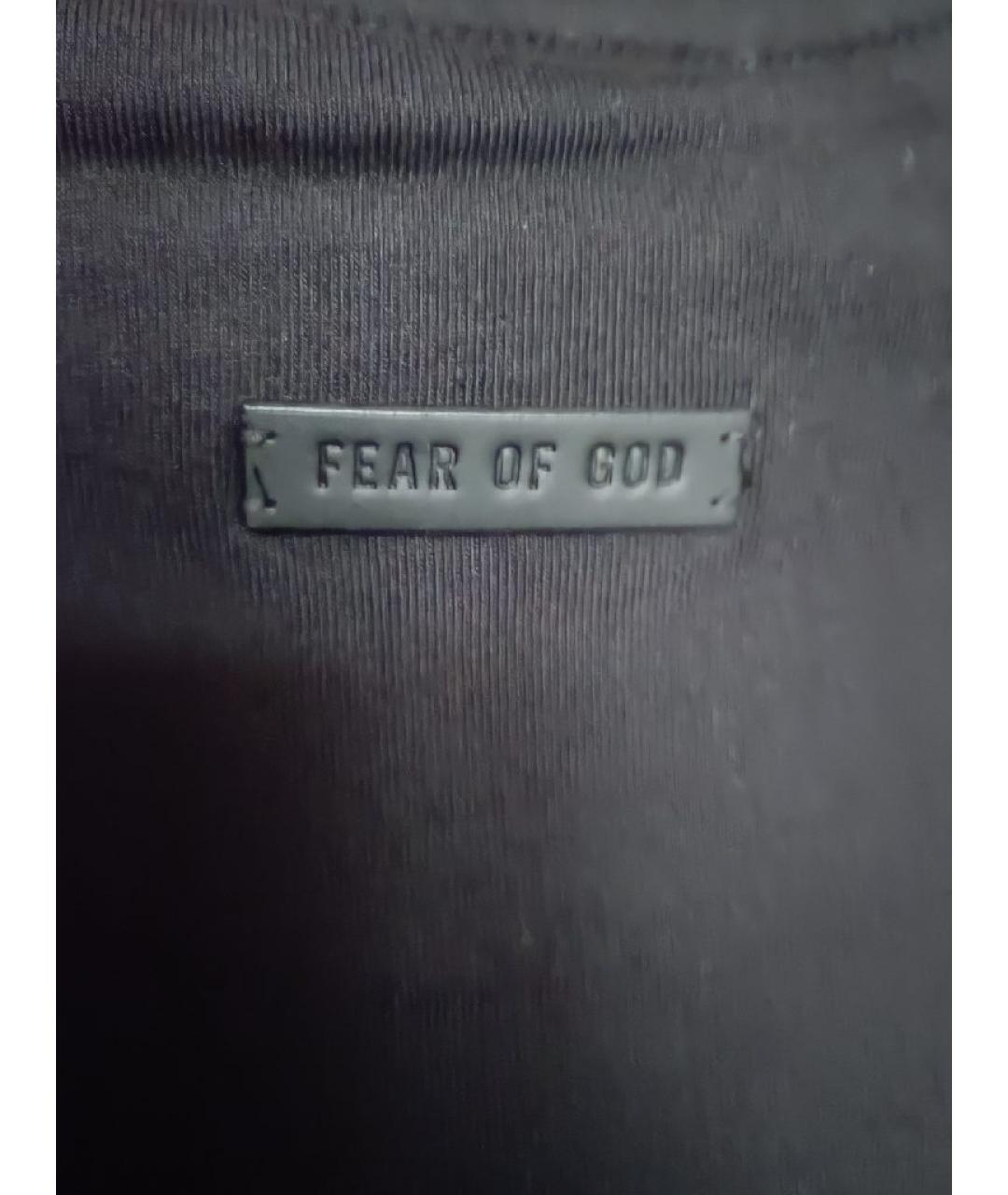 FEAR OF GOD Черная футболка, фото 4