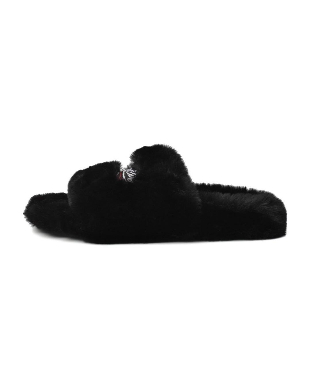 BALENCIAGA Черные шлепанцы, фото 4