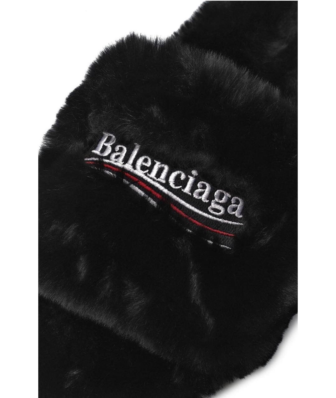 BALENCIAGA Черные шлепанцы, фото 7