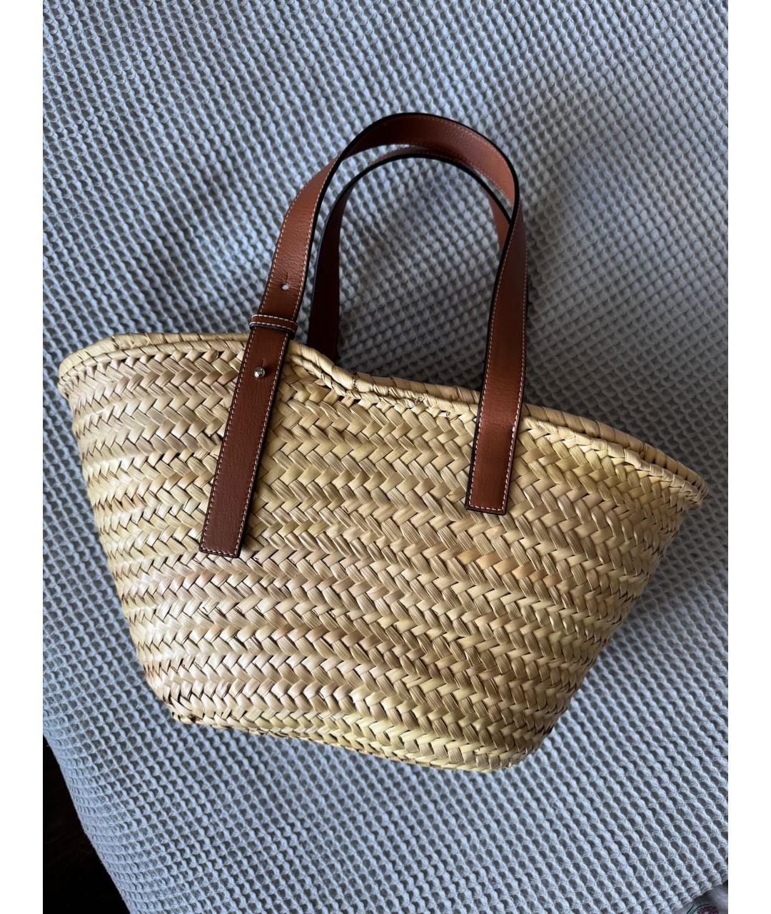 LOEWE Бежевая сумка тоут, фото 5