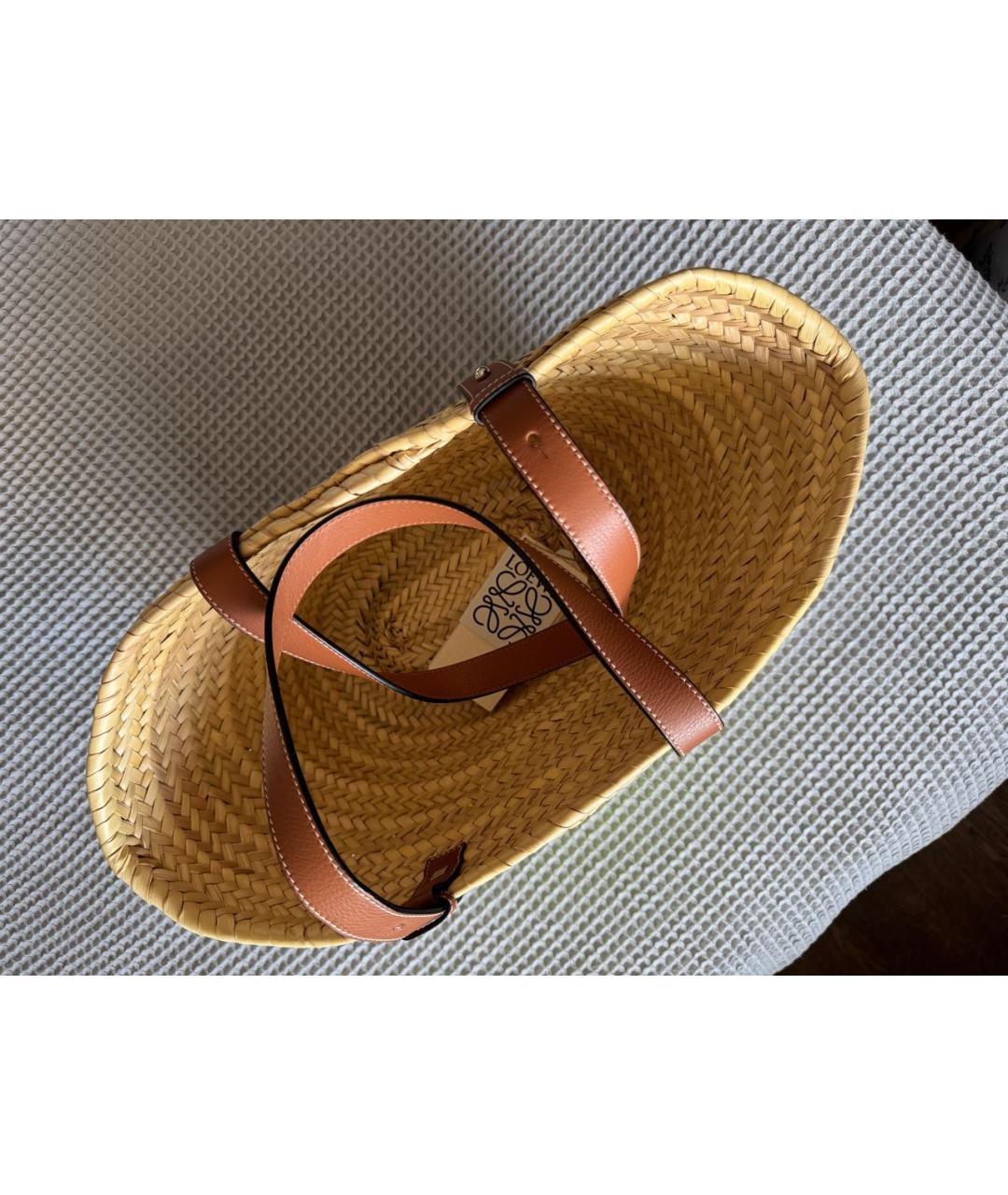 LOEWE Бежевая сумка тоут, фото 8